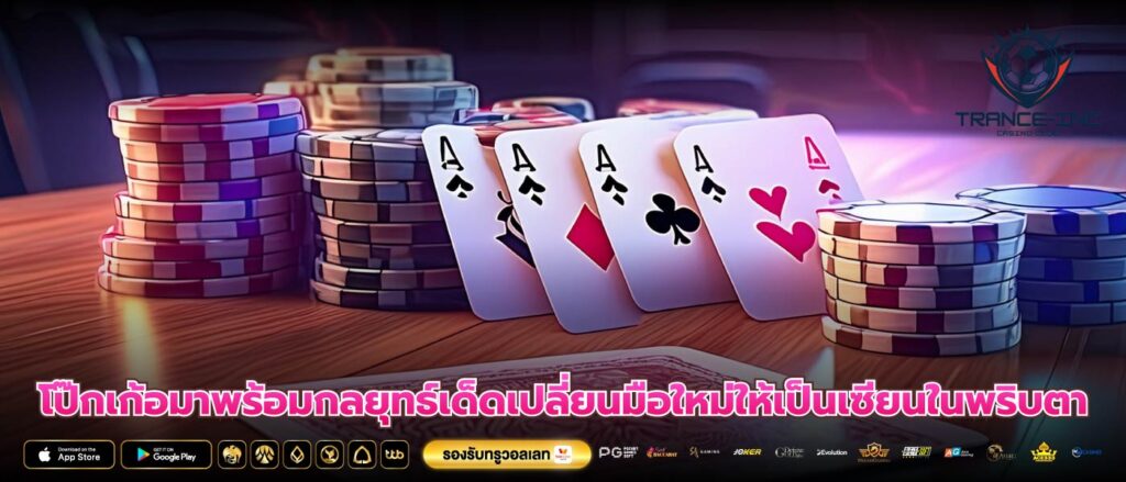 โป๊กเก้อมาพร้อมกลยุทธ์เด็ดเปลี่ยนมือใหม่ให้เป็นเซียนในพริบตา